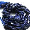 Natural Blue Lapis Luzuli Smooth Polish Oval Beads Strand Length 13 Inches and Size 8.5mm to 13mm approx. 